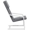 vidaXL Chaise de relaxation Gris fonc&eacute; Tissu