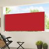 vidaXL Auvent lat&eacute;ral r&eacute;tractable de patio 120x500 cm Rouge
