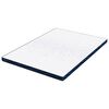 vidaXL Surmatelas Blanc 160 x 200 cm Tissu jacquard