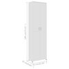vidaXL Ensemble de meubles de couloir Blanc Agglom&eacute;r&eacute;