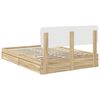 vidaXL Lit de Rangement Ch&ecirc;ne Sonoma 150 x 200 cm Bois d'ing&eacute;nierie