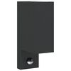 vidaXL Applique murale d'ext&eacute;rieur avec capteurs noir