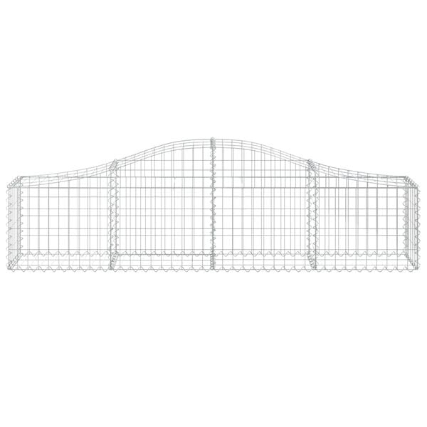 vidaXL Paniers &agrave; gabions arqu&eacute;s 11 pcs 200x30x40/60 cm Fer galvanis&eacute;