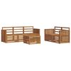 vidaXL Ensemble de canap&eacute;s d'ext&eacute;rieur 6 pc Naturel
