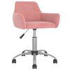 vidaXL Chaises pivotantes &agrave; manger lot de 2 Rose Velours