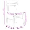 vidaXL Chaise de salle &agrave; manger 2 pcs Naturel et clair