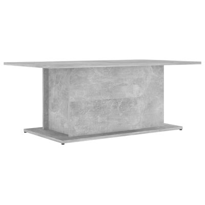 vidaXL Table basse Gris béton 102x55,5x40 cm Aggloméré