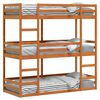 vidaXL Lit superpos&eacute; triple sans matelas 90x200 cm bois de pin massif