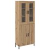 vidaXL Haut Armoire Ch&ecirc;ne artisanal 69,5 x 34 x 180 cm