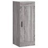 vidaXL Buffet haut Sonoma gris 34,5x34x180 cm Bois d'ing&eacute;nierie