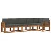 vidaXL Ensemble de canap&eacute;s d'ext&eacute;rieur 6 pc Naturel et Anthracite