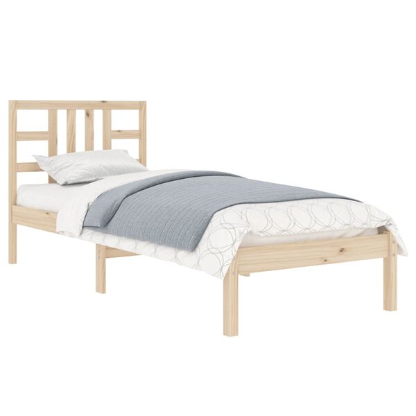 vidaXL Cadre de lit sans matelas 100x200 cm bois massif