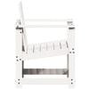 vidaXL Chaise de jardin blanc 62x56x77 cm bois de pin massif