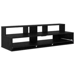 vidaXL Bureau de studio Ch&ecirc;ne noir 152 x 42,5 x 36 cm