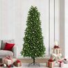 vidaXL Sapin de No&euml;l avec 300 LED avec support Vert 240 cm PE