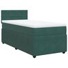 vidaXL Sommier &agrave; lattes de lit avec matelas Vert fonc&eacute; 90x190 cm