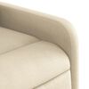 vidaXL Fauteuil inclinable Crème Tissu