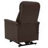 vidaXL Fauteuil de massage Marron Similicuir