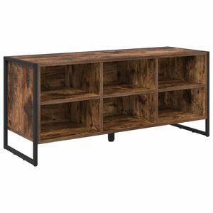 vidaXL Cabinet &agrave; chaussures avec stockage Ch&ecirc;ne Fum&eacute; 60 x 35 x 44 cm