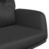 vidaXL Chaise de relaxation Noir Cuir véritable