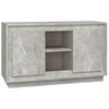 vidaXL Buffet gris béton 102x35x60 cm bois d'ingénierie