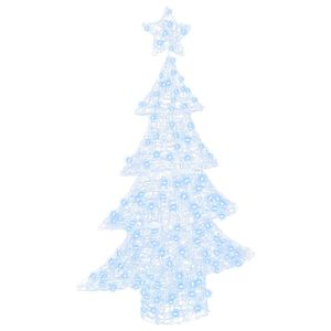 vidaXL Sapin de No&euml;l 100 LED Blanc froid 120 cm Acrylique