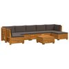 vidaXL 8 pc Ensemble de canap&eacute;s d'ext&eacute;rieur Bois d'Acacia Massif