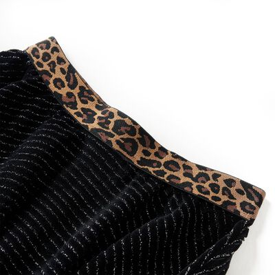 Jupe pour enfants avec ceinture léopard noir 92