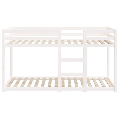 vidaXL Lit superposé Blanc 80x200 cm Bois de pin massif