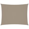 vidaXL Voile de parasol tissu oxford rectangulaire 6x8 m taupe