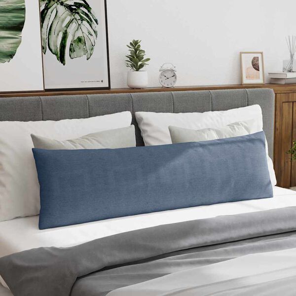 vidaXL Coussins de canapé 2 pcs Bleu 145 x 40 cm