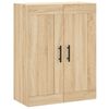 vidaXL Buffet haut Ch&ecirc;ne sonoma 69,5x34x180 cm Bois d'ing&eacute;nierie