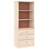 vidaXL Biblioth&egrave;que avec tiroirs ALTA 60x35x142 cm bois massif de pin