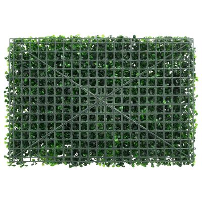  vidaXL Clôture à plantes artificielles 24 pcs vert 40x60 cm