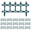 vidaXL Bordures de jardin 16 pcs Vert 10 m PP