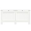 vidaXL Cache-Radiateur Blanc brillant 172 x 19 x 81,5 cm