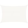 vidaXL Voile d'ombrage 160 g/m² Blanc 3x5 m PEHD