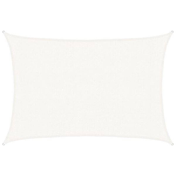 vidaXL Voile d'ombrage 160 g/m² Blanc 3x5 m PEHD