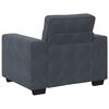vidaXL Fauteuil gris foncé 60 cm velours