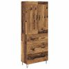 vidaXL Haut Armoire Bois Ancien 69,5 x 34 x 180 cm Bois d'ing&eacute;nierie