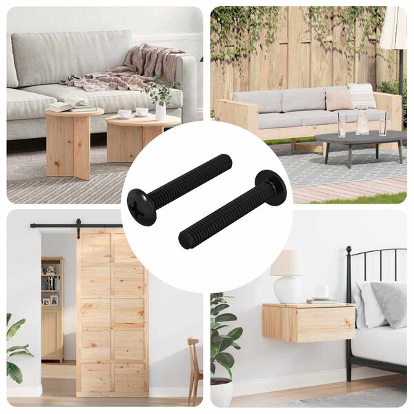 vidaXL Vis 2 pcs Argent&eacute; 5 x 30 mm Fer