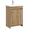 vidaXL Ensemble de mobilier de salle de bain Ch&ecirc;ne artisanal