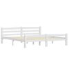 vidaXL Cadre de lit sans matelas blanc bois massif de pin 180x200 cm