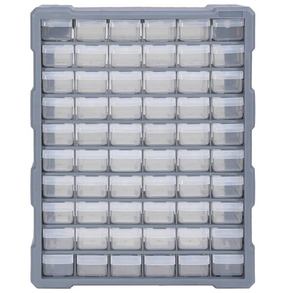 vidaXL Organisateur multi-tiroirs avec 60 tiroirs 38x16x47,5 cm