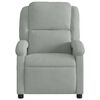 vidaXL Fauteuil inclinable &eacute;lectrique de massage gris clair velours