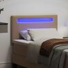 vidaXL T&ecirc;te de lit LED Cappuccino 100 cm Cuir synth&eacute;tique