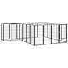 vidaXL Parc pour chien 22panneaux Noir 50x100cm Acier enduit de poudre