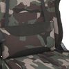 vidaXL Chaise de jeu avec repose-pied Camouflage et noir Tissu