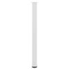 vidaXL Pieds de table de bar 4 pi&egrave;ces Blanc 110-112 cm Acier