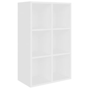 vidaXL Biblioth&egrave;que/Buffet blanc 66x30x98 cm bois d'ing&eacute;nierie